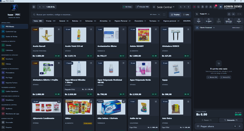 Isaac POS - Terminal de Ventas y Mostrador Real